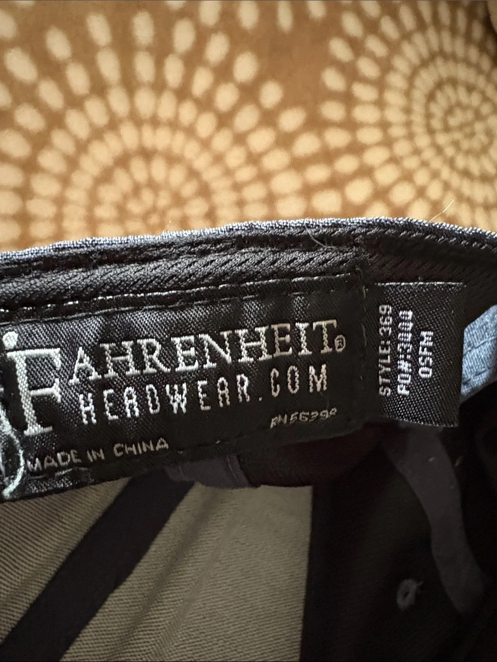 Fahrenheit Cap with Teal Hook Embroidery